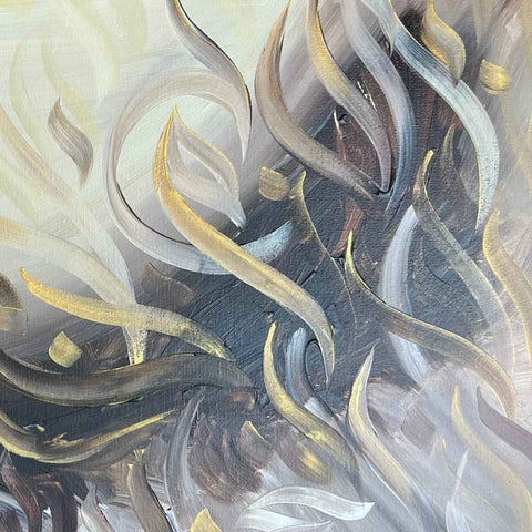 The Praise Abstract Acrylic painting Buy Now on Artezaar.com Online Art Gallery Dubai UAE