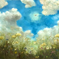 The road in the clouds Abstract Oil Painting Buy Now on Artezaar.com Online Art Gallery Dubai UAE