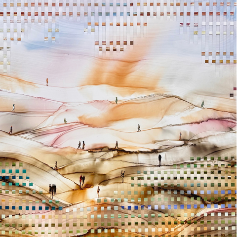 The Journey - Alcohol Inks Painting - Artezaar.com Online Art Gallery