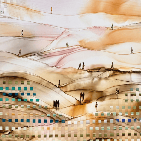 The Journey - Alcohol Inks Painting - Artezaar.com Online Art Gallery