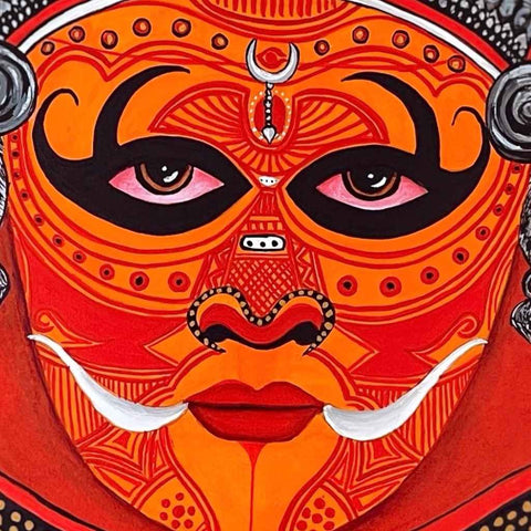Theyyam Acrylic Painting Buy Now on Artezaar.com Online Art Gallery Dubai UAE