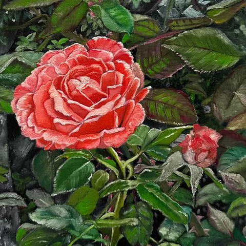 Thorned Elegance Oil Painting Buy Now on Artezaar.com Online Art Gallery Dubai UAE