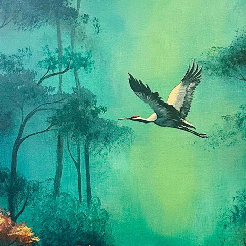 Through the Emerald Veil Acrylic Painting Buy Now on Artezaar.com Online Art Gallery Dubai UAE