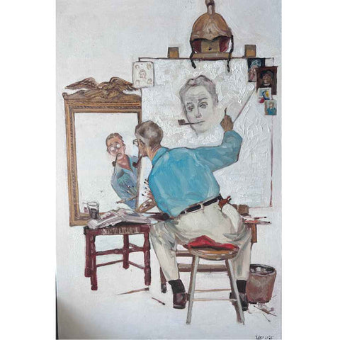 Through the Mirror of Creation Oil Painting Buy Now on Artezaar.com Online Art Gallery Dubai UAE