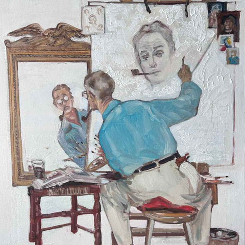 Through the Mirror of Creation Oil Painting Buy Now on Artezaar.com Online Art Gallery Dubai UAE