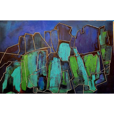 Time Like Dust Acrylic Painting Buy Now on Artezaar.com Online Art Gallery Dubai UAE