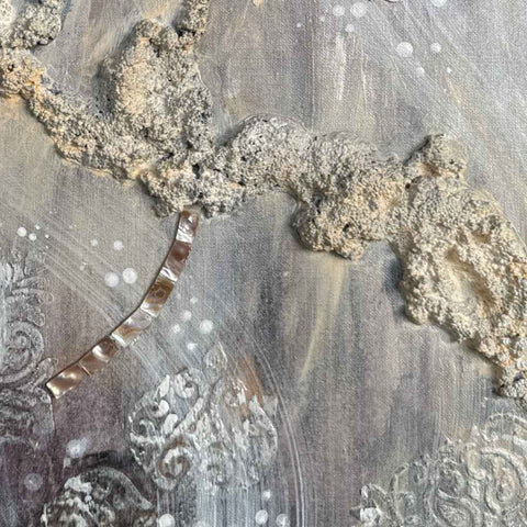 Timeless Fleeting Moments Mixed Media Painting Buy Now on Artezaar.com Online Art Gallery Dubai UAE