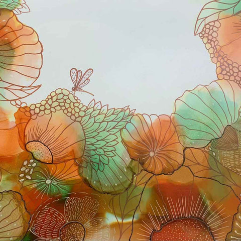Tranquil Whispers Abstract Mixed Media Painting Buy Now on Artezaar.com Online Art Gallery Dubai UAE