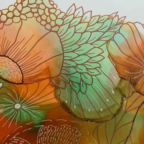Tranquil Whispers Abstract Mixed Media Painting Buy Now on Artezaar.com Online Art Gallery Dubai UAE