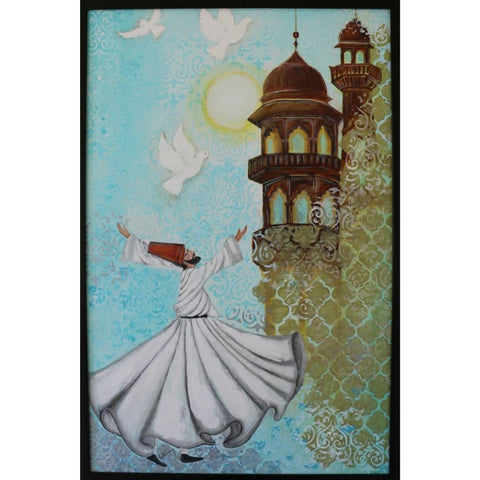 Transcendance Abstract Acrylic Painting Buy Now on Artezaar.com Online Art Gallery Dubai UAE