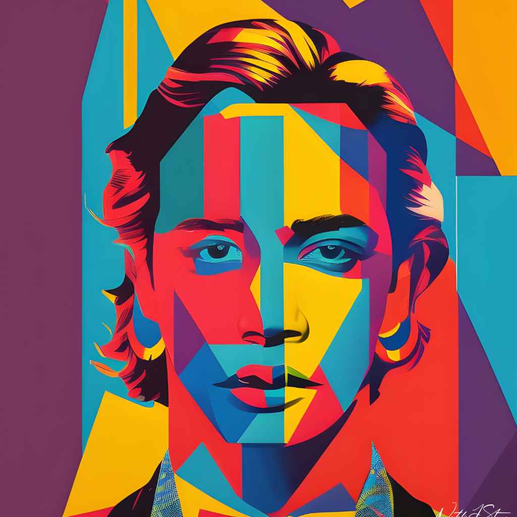 Triadic Potrait Triadic Vision | Pop Art Portrait Digital Art | Artezaar Dubai ...