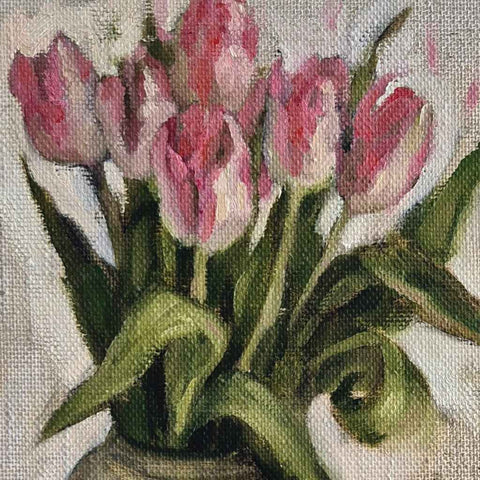 Tulip and Dragonfruit Fine Oil Painting Buy Now on Artezaar.com Online Art Gallery Dubai UAE