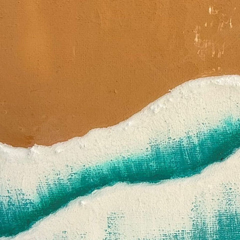 Turquoise Tides Mixed Media Painting Buy Now on Artezaar.com Online Art Gallery Dubai UAE
