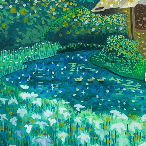 Umenomiya Grand Shrine Acrylic Painting Buy Now on Artezaar.com Online Art Gallery Dubai UAE