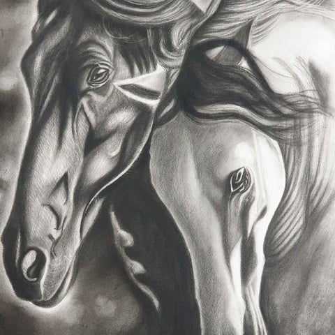 Unspoken Bond Sketch and Drawing Buy Now on Artezaar.com Online Art Gallery Dubai UAE