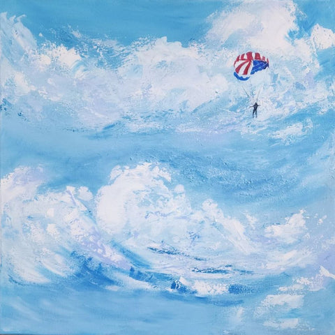 Up In The Clouds - Acrylic Painting - Artezaar.com Online Art Gallery