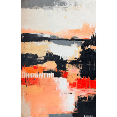 Urban Dusk, 2026 - Acrylic Painting - Artezaar.com Online Art Gallery