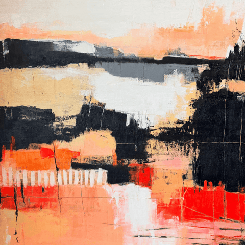 Urban Dusk, 2026 - Acrylic Painting - Artezaar.com Online Art Gallery