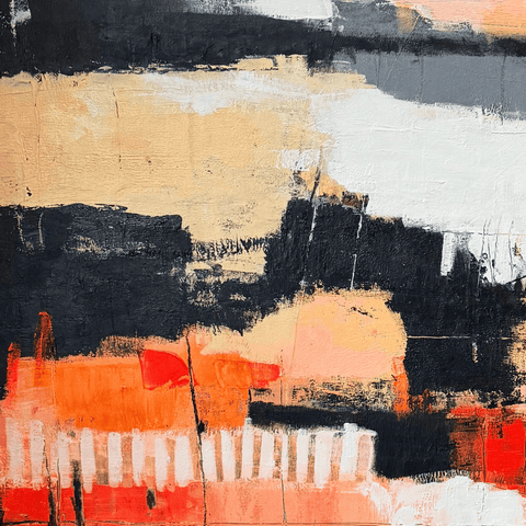 Urban Dusk, 2026 - Acrylic Painting - Artezaar.com Online Art Gallery