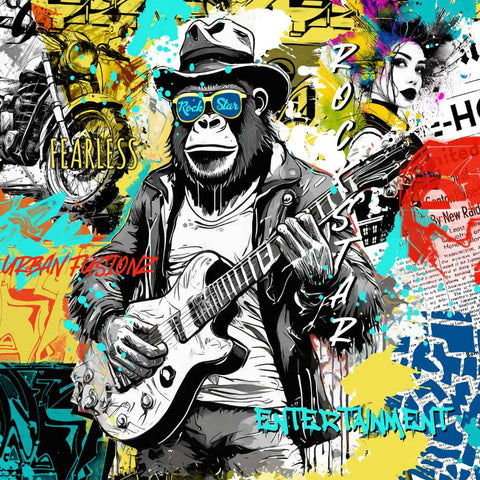 Urban Fusionz Digital Print Pop Art Buy Now on Artezaar.com Online Art Gallery Dubai UAE