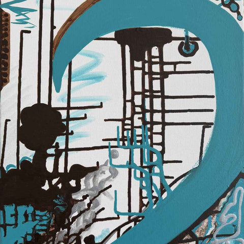 Urban Surf - Acrylic Painting - Artezaar.com Online Art Gallery