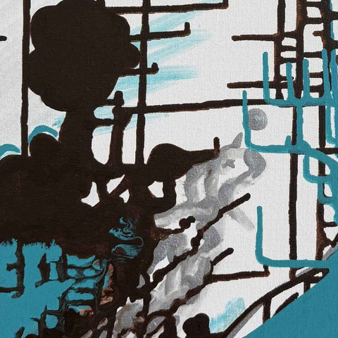 Urban Surf - Acrylic Painting - Artezaar.com Online Art Gallery