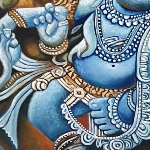 Vakratunda Fine Oil Painting Buy Now on Artezaar.com Online Art Gallery Dubai UAE