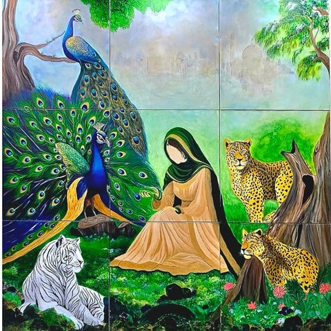 Valencia's Harmony Fantasy Acrylic Painting Buy Now on Artezaar.com Online Art Gallery Dubai UAE