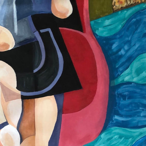 Valentine’s Day Abstract Acrylic Painting Buy Now on Artezaar.com Online Art Gallery Dubai UAE