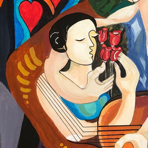 Valentine’s Day 1 - Acrylic Painting - Artezaar.com Online Art Gallery