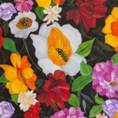 Valley Of Flowers - Oil Painting - Artezaar.com Online Art Gallery