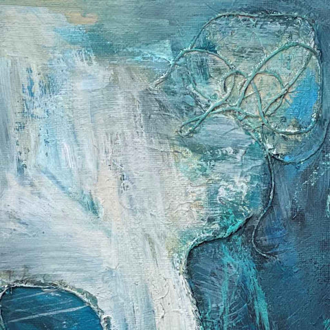 Vanilla Sky Mixed Media Painting Buy Now on Artezaar.com Online Art Gallery Dubai UAE