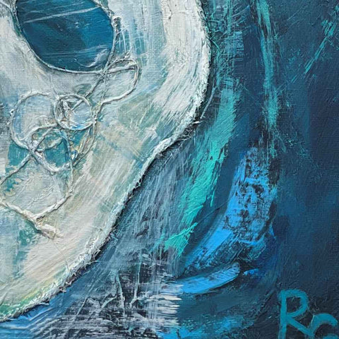 Vanilla Sky Mixed Media Painting Buy Now on Artezaar.com Online Art Gallery Dubai UAE