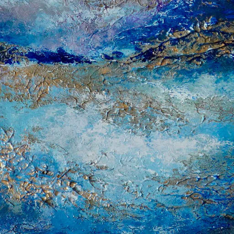 Veil of Night Mixed Media Painting Buy Now on Artezaar.com Online Art Gallery Dubai UAE