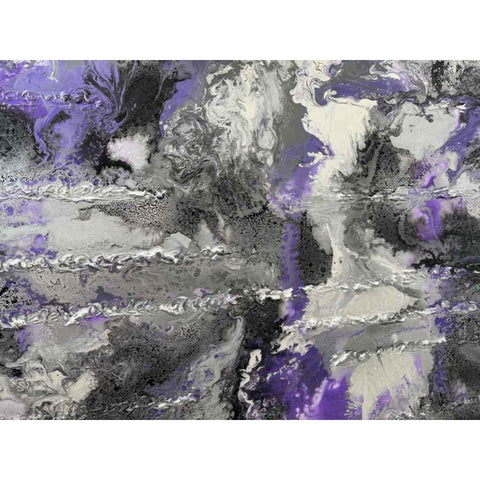 Violet Silver Motion Acrylic Painting Buy Now on Artezaar.com Online Art Gallery Dubai UAE