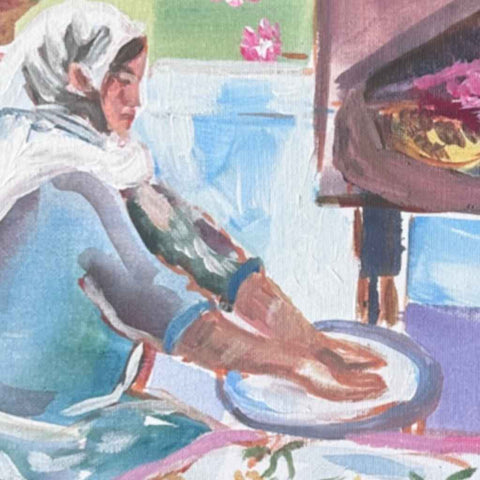 Warm Bread Acrylic Painting Buy Now on Artezaar.com Online Art Gallery Dubai UAE