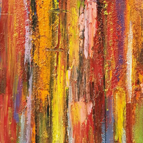 We are together Abstract acrylic painting Buy Now on Artezaar.com Online Art Gallery Dubai UAE