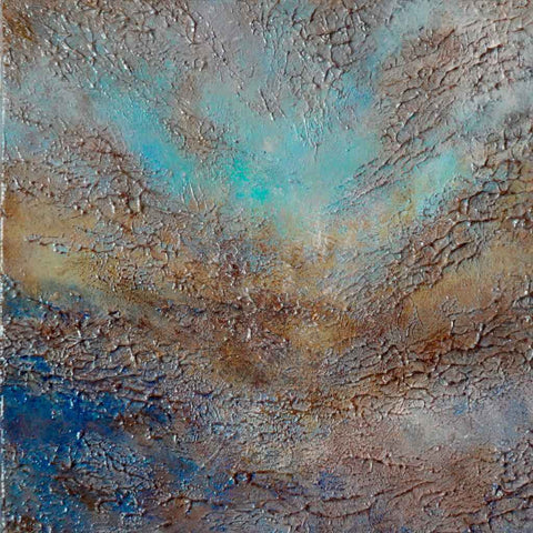 Weathered Ground Mixed Media Painting Buy Now on Artezaar.com Online Art Gallery Dubai UAE