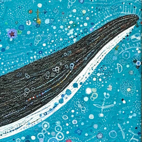 Whale - Tropical Land De Mild - Acrylic Painting - Artezaar.com Online Art Gallery