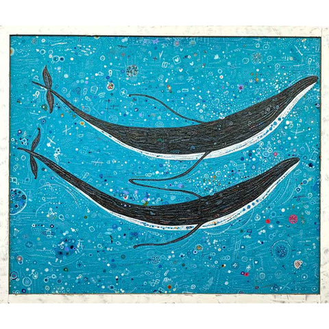 Whale - Tropical Land De Mild - Acrylic Painting - Artezaar.com Online Art Gallery