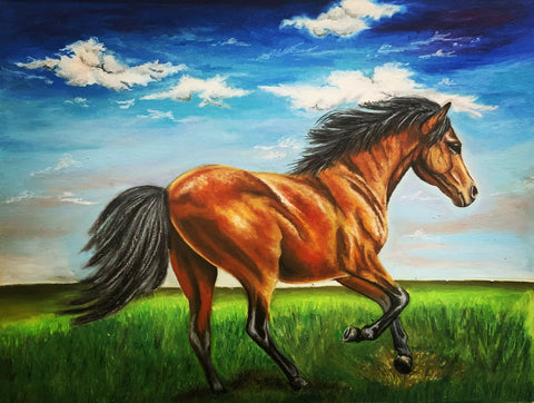 Running Horse - Symbol of Success and Power - Artezaar.com Online Art Gallery
