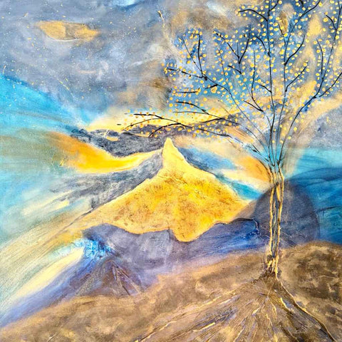 Where Something Still Grows Acrylic Painting Buy Now on Artezaar.com Online Art Gallery Dubai UAE