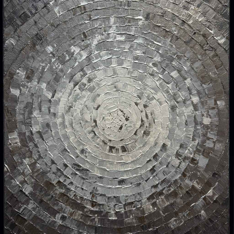 Whispering Circles Abstract Mixed Media Painting Buy Now on Artezaar.com Online Art Gallery Dubai UAE