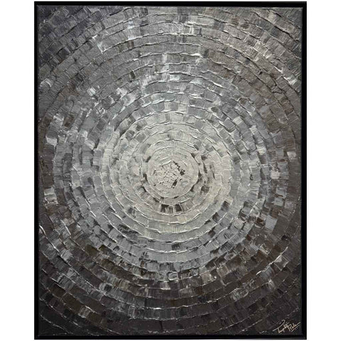 Whispering Circles Abstract Mixed Media Painting Buy Now on Artezaar.com Online Art Gallery Dubai UAE