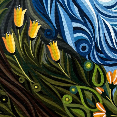 Whispering Leaves Acrylic Painting Buy Now on Artezaar.com Online Art Gallery Dubai UAE