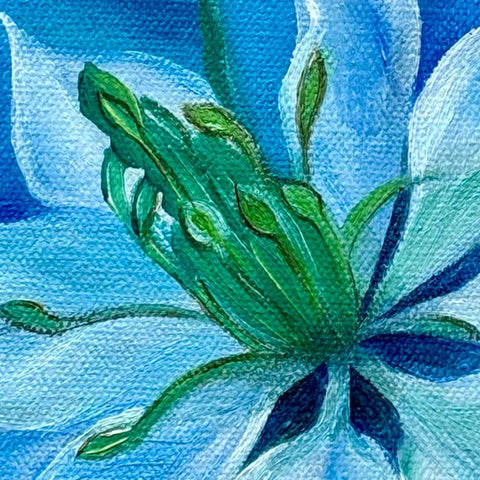 Whispers of Serenity - Flower Oil Painting - Artezaar.com Online Art Gallery