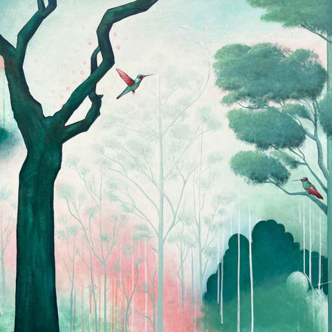 Whispers of the Forest Acrylic Painting Buy Now on Artezaar.com Online Art Gallery Dubai UAE
