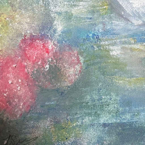 Whispers of the Lake 2 Abstract Acrylic Painting Buy Now on Artezaar.com Online Art Gallery Dubai UAE