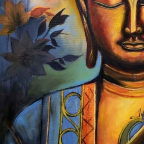 Whispers of Wisdom Oil Painting Buy Now on Artezaar.com Online Art Gallery Dubai UAE