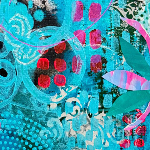 Whispers of Dawn Mixed Media Painting Buy Now on Artezaar.com Online Art Gallery Dubai UAE